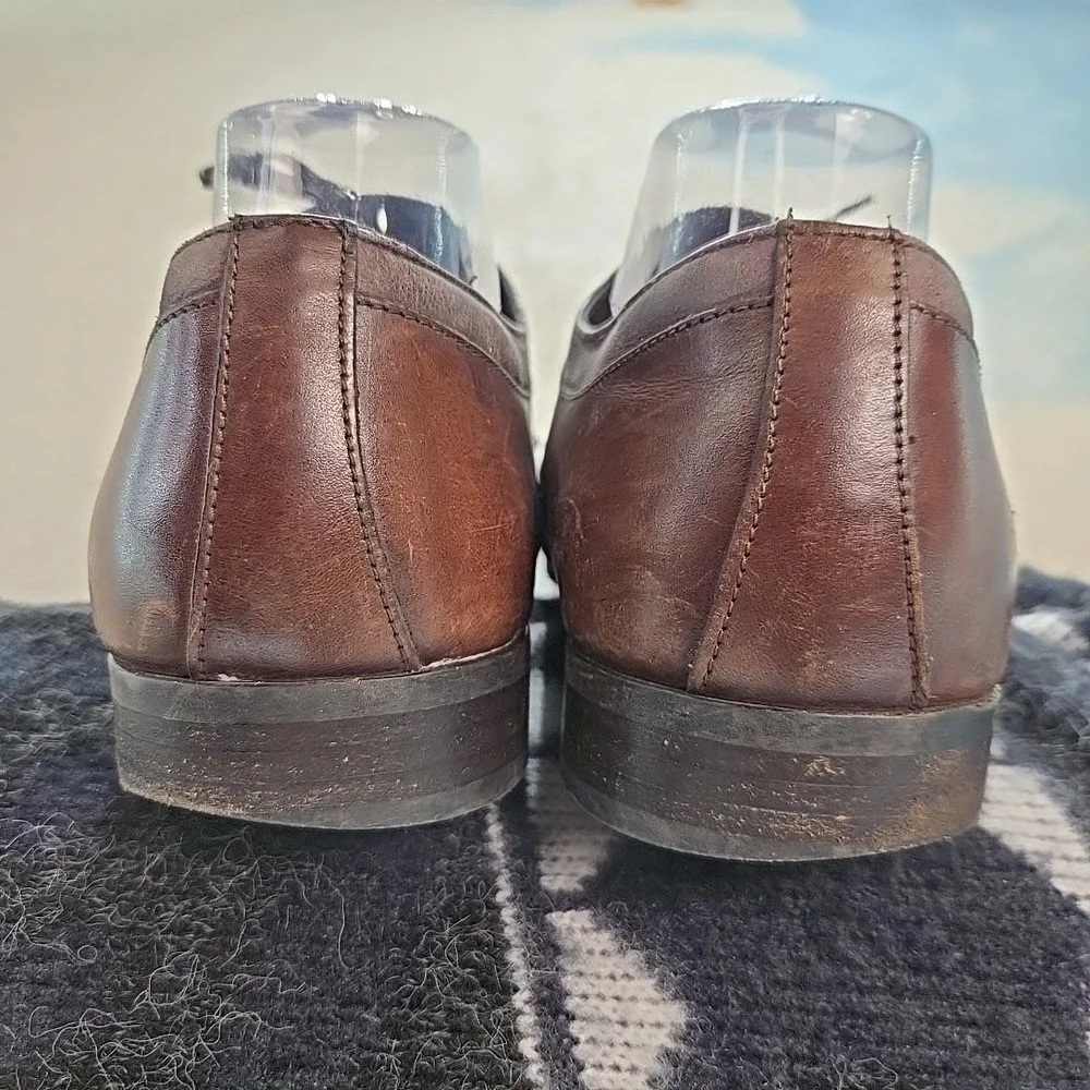Vero Cuoio Men Oxfords Sz 41 Brown Leather Lace Dress Shoes Mr. B's Aldo Romania